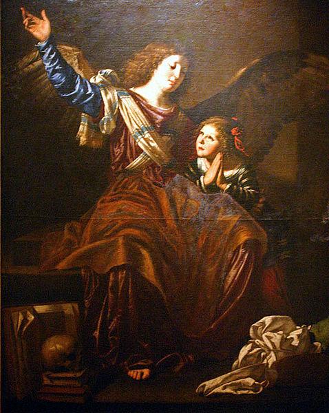 CAVAROZZI, Bartolomeo Guardian angel oil painting image